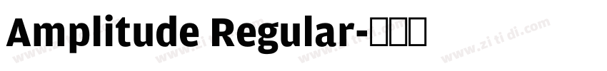 Amplitude Regular字体转换